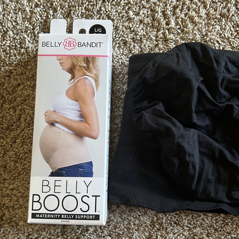 Belly Bandit Belly Boost Maternity belly support, black, size large